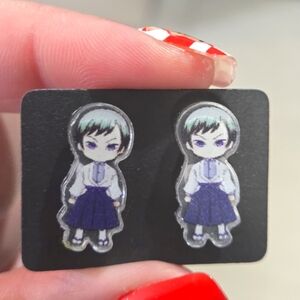 🍒🍒 Anime Demon Slayer Yushiro Earrings